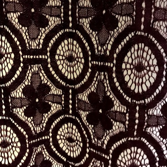 Maroon lace blouse (M, Loft) - Picture 2 of 3